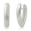 Bastian Inverun Sterling Silver Satin Tall Huggie Earrings (L)