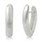 Bastian Inverun Sterling Silver Satin Tall Huggie Earrings (L)