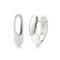 Bastian Inverun Sterling Silver High Polish Tall Huggie Earrings (S)