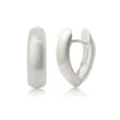 Bastian Inverun Sterling Silver Satin Tall Huggie Earrings (S)