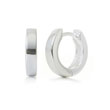 Bastian Inverun Sterling Silver High Polish Huggie Earrings (S)