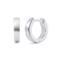 Bastian Inverun Sterling Silver Satin Finish Huggie Earrings (S)