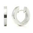 Bastian Inverun Sterling Silver High Polish Huggie Earrings (M)