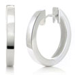 Bastian Inverun Sterling Silver High Polish Huggie Earrings (L)