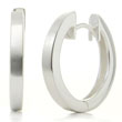 Bastian Inverun Sterling Silver Satin Finish Huggie Earrings (L)