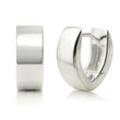 Bastian Inverun Sterling Silver High Polish Heart Shape  Huggie Earrings