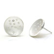 Bastian Inverun Sterling Silver Round Scattered Diamond Earrings