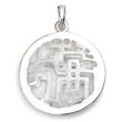 Bastian Inverun Sterling Silver Medallion Diamond Pendant
