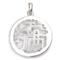 Bastian Inverun Sterling Silver Medallion Diamond Pendant