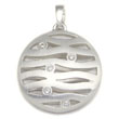 Bastian Inverun Sterling Silver Wavy Diamond Pendant