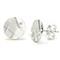 Bastian Inverun Sterling Silver Round Grooved Diamond Earrings