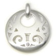 Bastian Inverun Sterling Silver Paisley Diamond Pendant