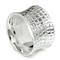 Bastian Inverun Sterling Silver Leather Finish Ring