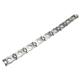 Men's Titanium Open Diamond Link Bracelet