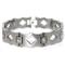 Men's Titanium Open Diamond Link Bracelet