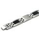 Stainless Steel Black Resin Men's Link Bracelet