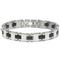 Stainless Steel Black Resin Men's Bracelet