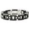BERCHET Stainless Steel Resin Bracelet w/ Screw Accents