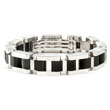 BERCHET Black Enamel Stainless Steel Bracelet
