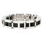 BERCHET Black Enamel Stainless Steel Bracelet