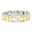 BERCHET Stainless Steel Yellow Enamel Bracelet