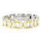 BERCHET Stainless Steel Yellow Enamel Bracelet