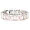 BERCHET Stainless Steel Pink Enamel Bracelet