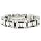 BERCHET Stainless Steel Black Enamel Bracelet