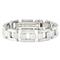 BERCHET Stainless Steel White Enamel Bracelet