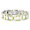 BERCHET Stainless Steel Green Enamel Bracelet