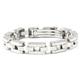BERCHET Stainless Steel White Enamel Bracelet
