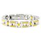 BERCHET Stainless Steel Yellow Enamel Bracelet