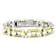 BERCHET Stainless Steel Green Enamel Bracelet