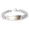 Dolan Bullock Sterling Silver 14K Gold Signet ID Bracelet