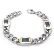 Dolan Bullock Sterling Silver Hematite Station Bracelet
