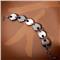 Macao Stainless Steel Mother of Pearl Round Link Bracelet