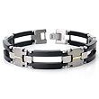 Dolan Bullock GENEVA 18K Gold & Black Titanium Steel Bracelet