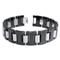 Two Tone Black Tungsten Carbide 16MM Men's Link Bracelet