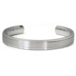 Titanium 10MM Cuff Bangle w/ Raised Center