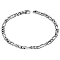 Titanium 4MM Figaro Link Bracelet