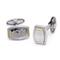 Dolan Bullock LONDON 18K Gold Hammer Finish Steel Cufflinks