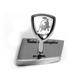 LAMBORGHINI Stainless Steel Carbon Fiber Cufflinks w/ Orange Crystals