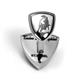 LAMBORGHINI Stainless Steel Cufflinks w/ Red Crystals