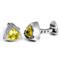 LAMBORGHINI Stainless Steel Cufflinks w/ Yellow Crystals