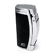 Colibri Enterprise Matte Black/Polished Silver Lighter