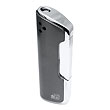 Colibri Afterburner Satin Gunmetal/Polished Silver Lighter