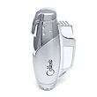 Colibri Jet Polished/Satin Silver Lighter