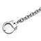 Stainless Steel Handcuff Rolo Necklace Chain