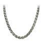 Titanium 7MM Wheat Link Necklace Chain