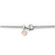 Nitrogen Stainless Steel Razor Blade Diamond Pendant w/ Curb Chain